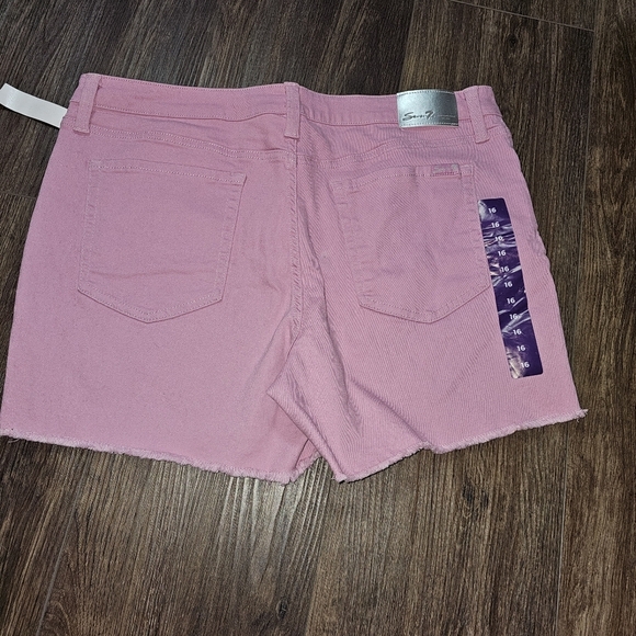 NWT Seven7 Womens Weekend Frayed Shorts Lavender Sz 16 - Picture 6 of 16